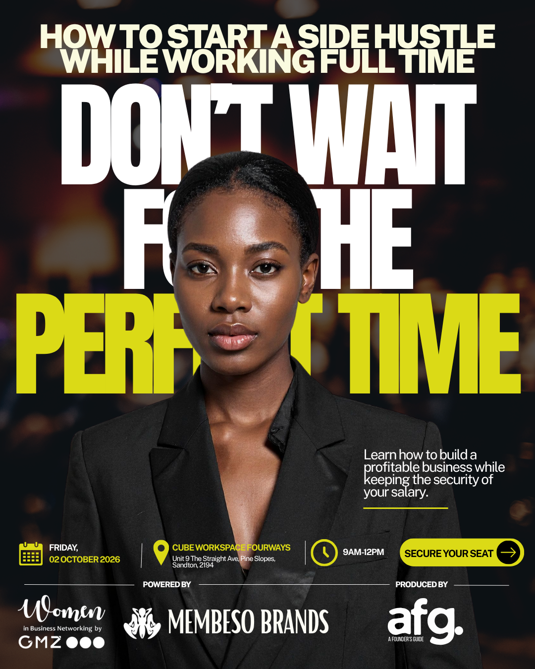 ‘Build a side hustle while working full-time’ masterclass